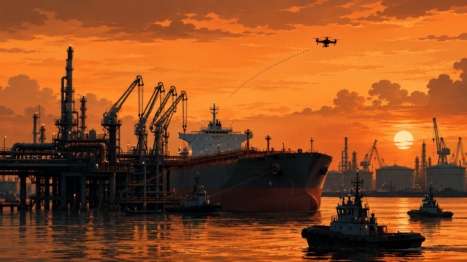 Drone Strike on Tanker Forces Iraq to Pause Oil Loadings as War Creeps Across Border